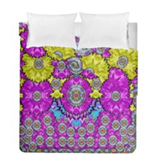 Fantasy Bloom In Spring Time Lively Colors Duvet Cover Double Side (full/ Double Size) by pepitasart