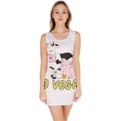 Friends Not Food - Cute Pig And Chicken Bodycon Dress by Valentinaart