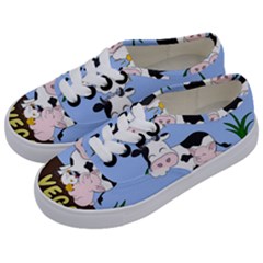 Friends Not Food - Cute Cow, Pig And Chicken Kids  Classic Low Top Sneakers