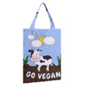 Friends Not Food - Cute Cow Classic Tote Bag View2