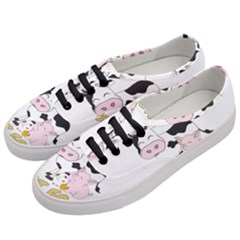 Friends Not Food - Cute Cow, Pig And Chicken Women s Classic Low Top Sneakers by Valentinaart