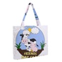 Friends Not Food - Cute Cow, Pig and Chicken Medium Tote Bag View2