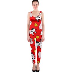 The Farm Pattern One Piece Catsuit