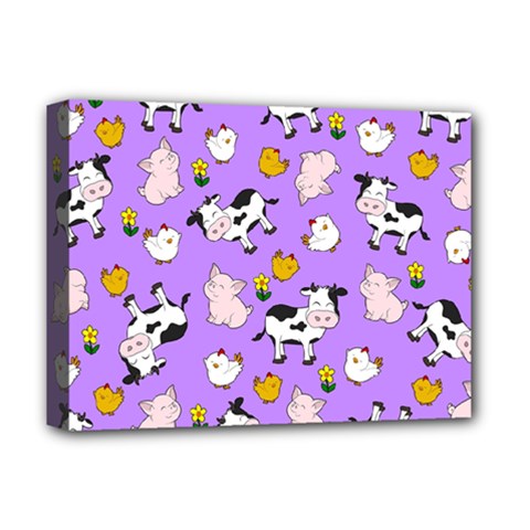 The Farm Pattern Deluxe Canvas 16  X 12   by Valentinaart