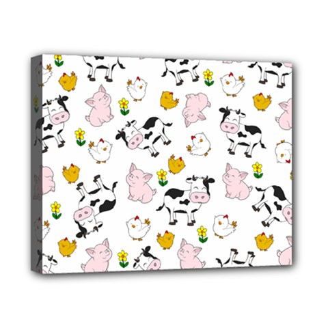 The Farm Pattern Canvas 10  X 8  by Valentinaart