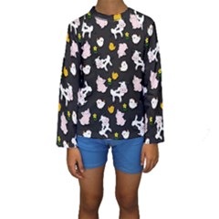 The Farm Pattern Kids  Long Sleeve Swimwear by Valentinaart