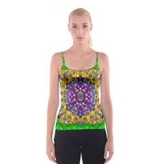 Sunshine In Mind The Season Is Decorative Fine Spaghetti Strap Top by pepitasart