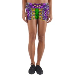 Sunshine In Mind The Season Is Decorative Fine Yoga Shorts by pepitasart