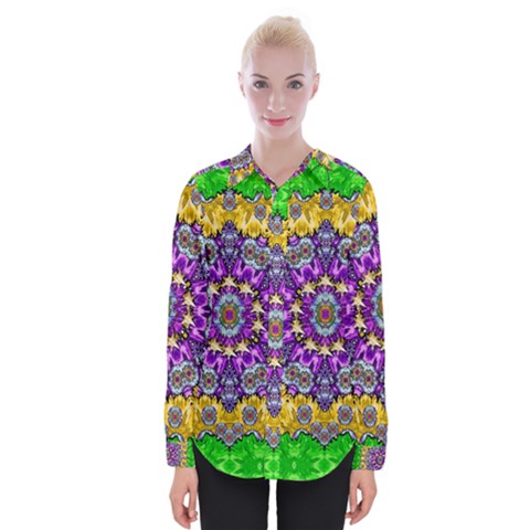 Sunshine In Mind The Season Is Decorative Fine Womens Long Sleeve Shirt by pepitasart