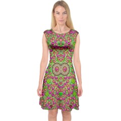 Love The Wood Garden Of Apples Capsleeve Midi Dress by pepitasart