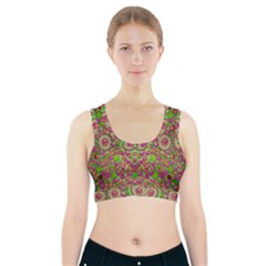 Love The Wood Garden Of Apples Sports Bra With Pocket by pepitasart