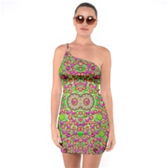 Love The Wood Garden Of Apples One Soulder Bodycon Dress by pepitasart