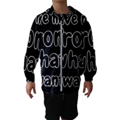 Save Me From What I Want Hooded Wind Breaker (kids) by Valentinaart