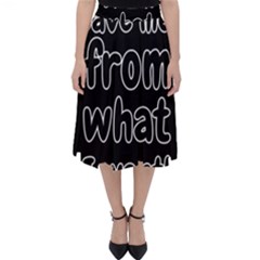 Save Me From What I Want Folding Skater Skirt by Valentinaart