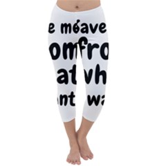 Save Me From What I Want Capri Winter Leggings  by Valentinaart