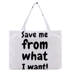 Save Me From What I Want Zipper Medium Tote Bag by Valentinaart