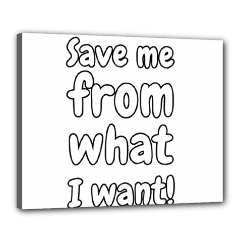 Save Me From What I Want Canvas 20  X 16  by Valentinaart