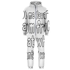 Save Me From What I Want Hooded Jumpsuit (men)  by Valentinaart