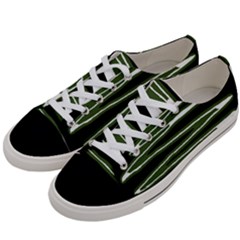 Sketched Wavy Stripes Pattern Women s Low Top Canvas Sneakers by dflcprints