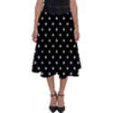 Black Polka Dots Perfect Length Midi Skirt View1