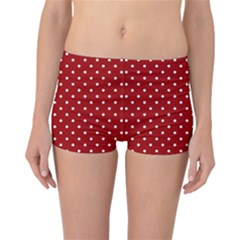 Red Polka Dots Reversible Boyleg Bikini Bottoms by jumpercat