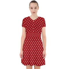 Red Polka Dots Adorable In Chiffon Dress by jumpercat