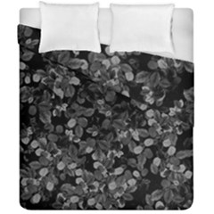 Dark Leaves Duvet Cover Double Side (california King Size) by jumpercat