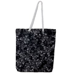 Dark Leaves Full Print Rope Handle Tote (large) by jumpercat