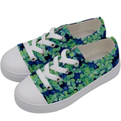 Moonlight On The Leaves Kids  Low Top Canvas Sneakers by jumpercat