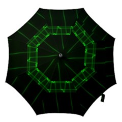Background Signal Light Glow Green Hook Handle Umbrellas (medium) by Nexatart