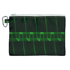 Background Signal Light Glow Green Canvas Cosmetic Bag (xl)