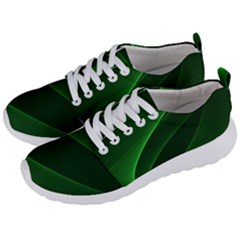 Background Light Glow Green Men s Lightweight Sports Shoes