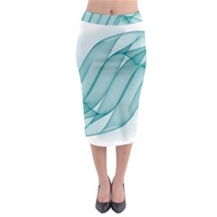 Background Light Glow Blue Midi Pencil Skirt by Nexatart