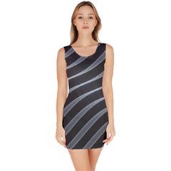 Metal Steel Stripped Creative Bodycon Dress