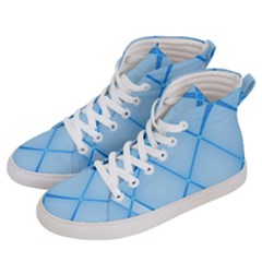 Background Light Glow Blue Men s Hi-top Skate Sneakers by Nexatart