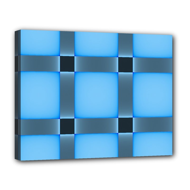 Wall Blue Steel Light Creative Canvas 14  x 11 