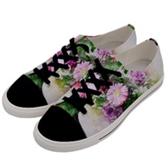 Flowers Roses Bouquet Art Nature Men s Low Top Canvas Sneakers by Nexatart