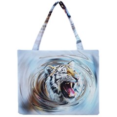 Tiger Animal Art Swirl Decorative Mini Tote Bag