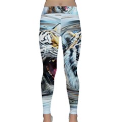 Tiger Animal Art Swirl Decorative Classic Yoga Leggings