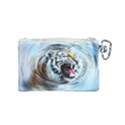 Tiger Animal Art Swirl Decorative Canvas Cosmetic Bag (Small) View2
