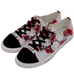 Flowers Roses Bouquet Art Nature Men s Low Top Canvas Sneakers