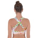 Umbrella Art Abstract Watercolor Cross Back Sports Bra View2