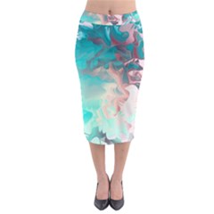 Background Art Abstract Watercolor Midi Pencil Skirt by Nexatart