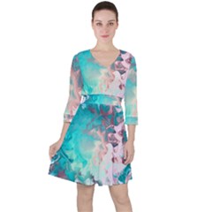 Background Art Abstract Watercolor Ruffle Dress by Nexatart