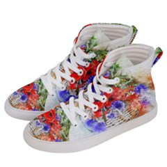 Flowers Bouquet Art Nature Women s Hi-top Skate Sneakers by Nexatart