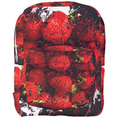 Strawberry Fruit Food Art Abstract Full Print Backpack