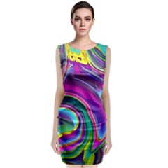 Background Art Abstract Watercolor Classic Sleeveless Midi Dress by Nexatart