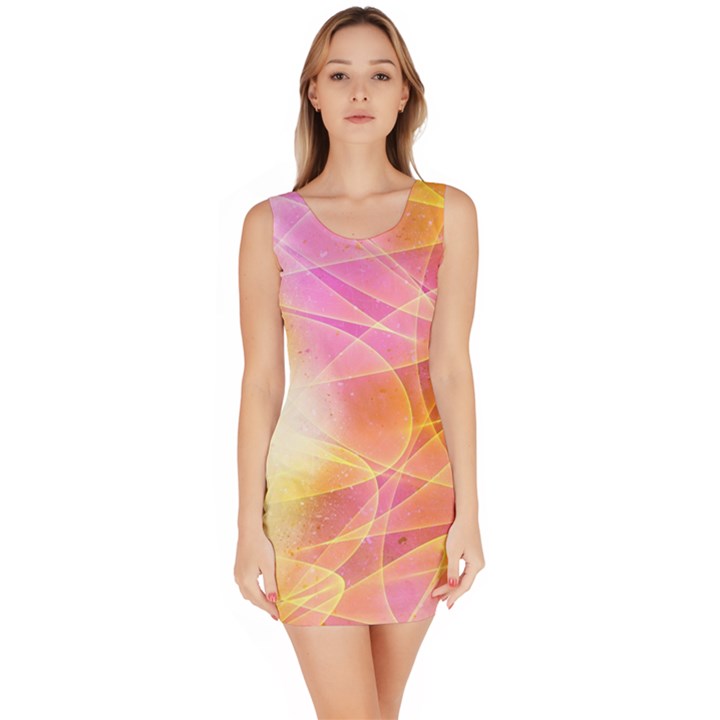 Background Art Abstract Watercolor Bodycon Dress