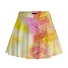 Background Art Abstract Watercolor Mini Flare Skirt