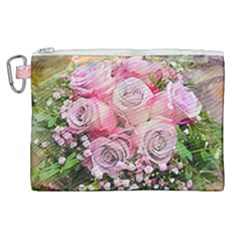 Flowers Bouquet Wedding Art Nature Canvas Cosmetic Bag (xl)